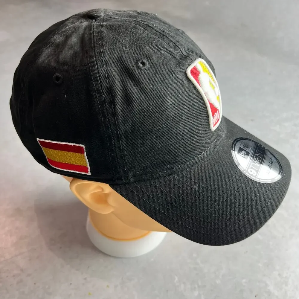 Spain Flag New Era NBA Logo Venue Collection 9Twenty Adjustable Dad Hat Cap NWT